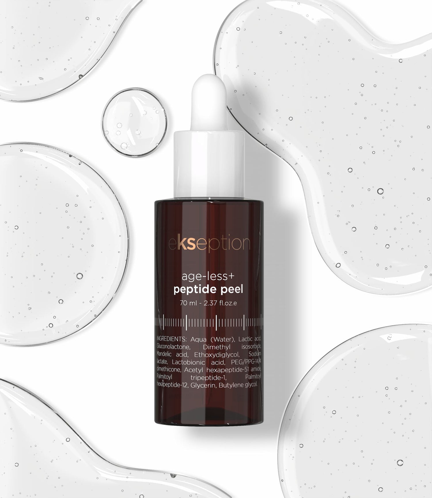 Age less + Peeling peptidique pour le traitement des signes du vieillissement cutané ekseption 70 ml