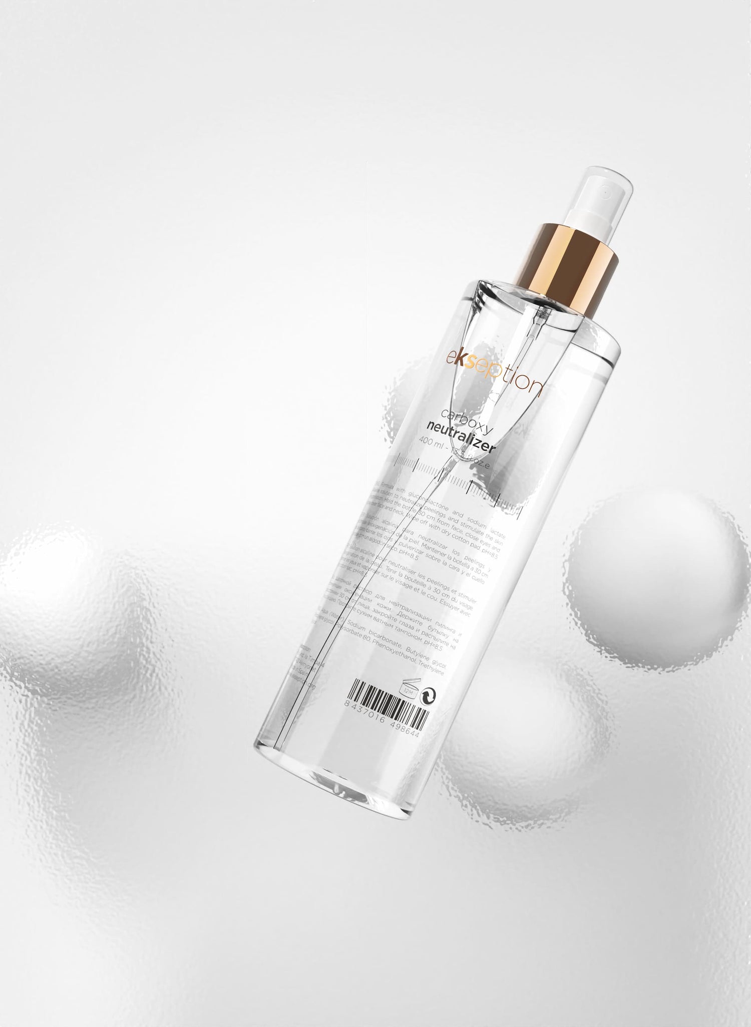Neutraliseur Carboxy pour la neutralisation des peelings AHA et PHA ekseption 400ml