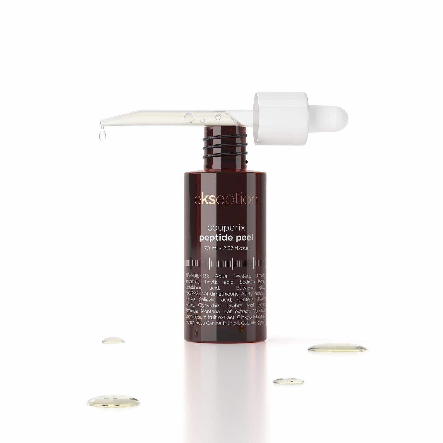 Peeling aux peptides Couperix, Peeling superficiel pour le traitement de la couperose et des rougeurs cutanées ekseption 70ml
