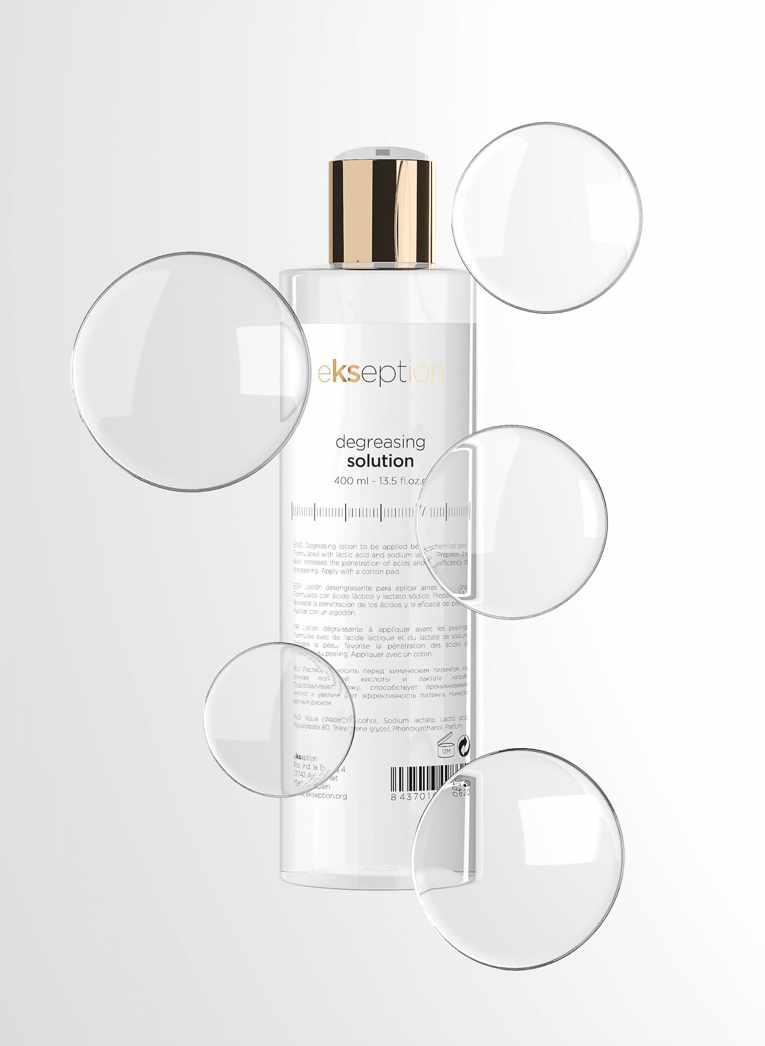 Degreasing Solution, degreasing solution before treatments, ekseption 400 ml