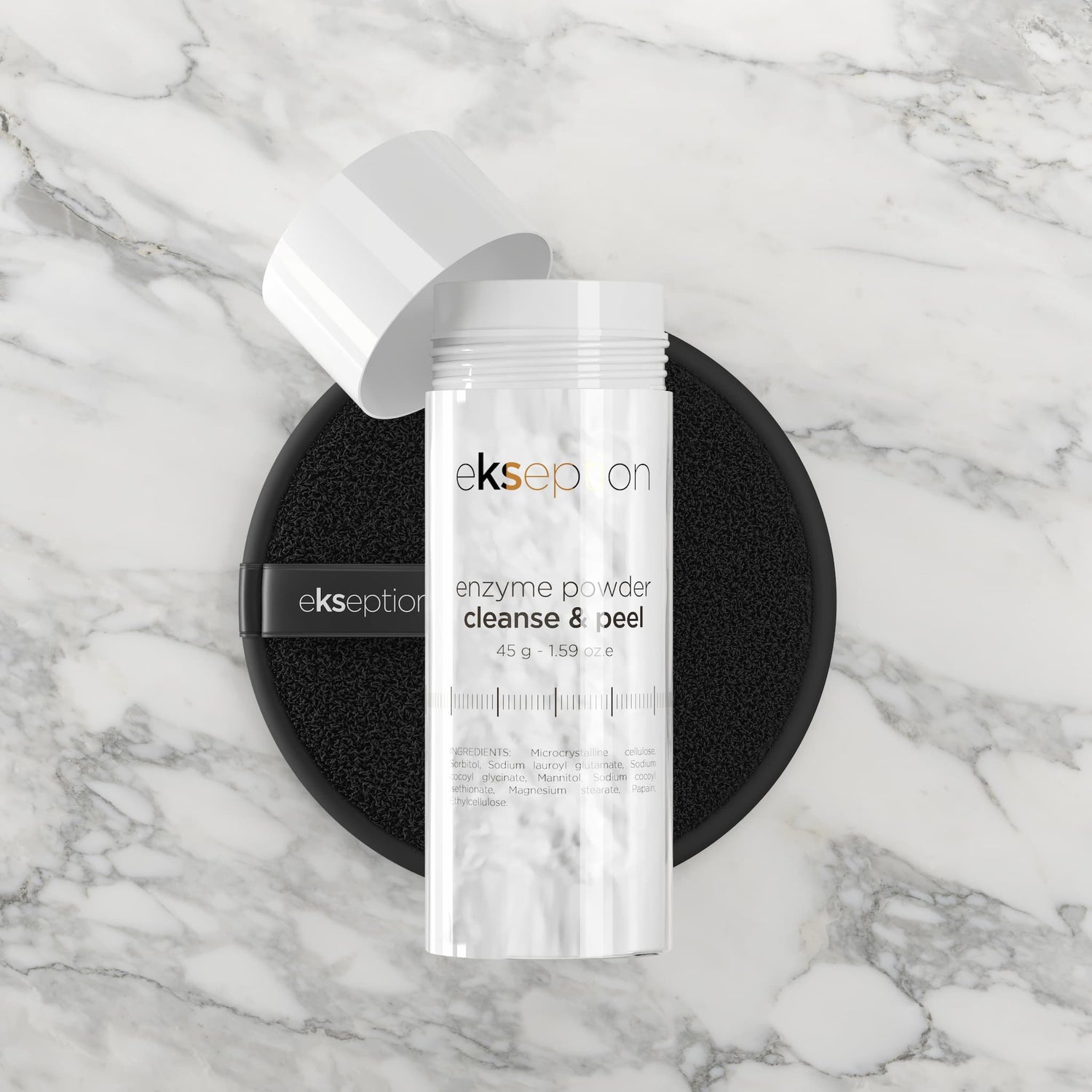 enzyme powder cleanse &amp; peel with Papya enzymes ekseption 45g