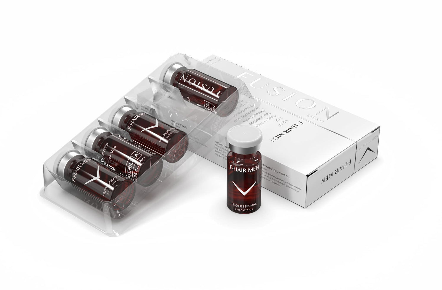 Offre Set F- Hair & F- Hair MEN Sérums actifs haute pureté en flacons stériles