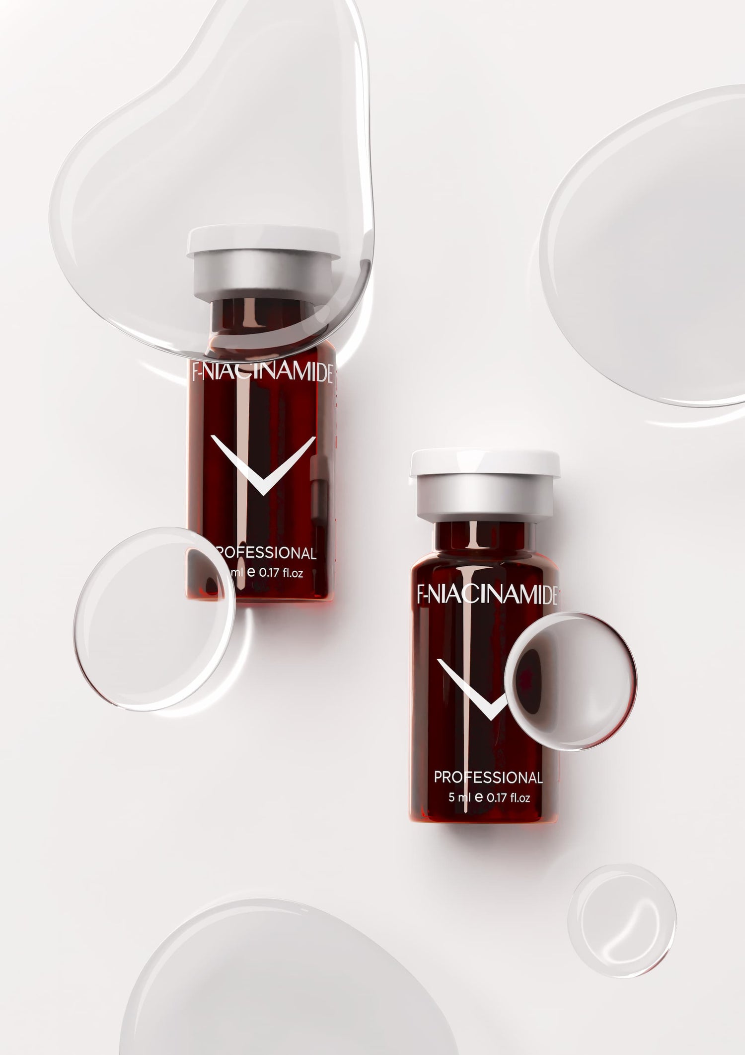 F- Niacinamide actif pur en flacons stériles pour le traitement des taches pigmentaires, inhibe le transfert de mélanine Fusion Meso 5 x 5ml