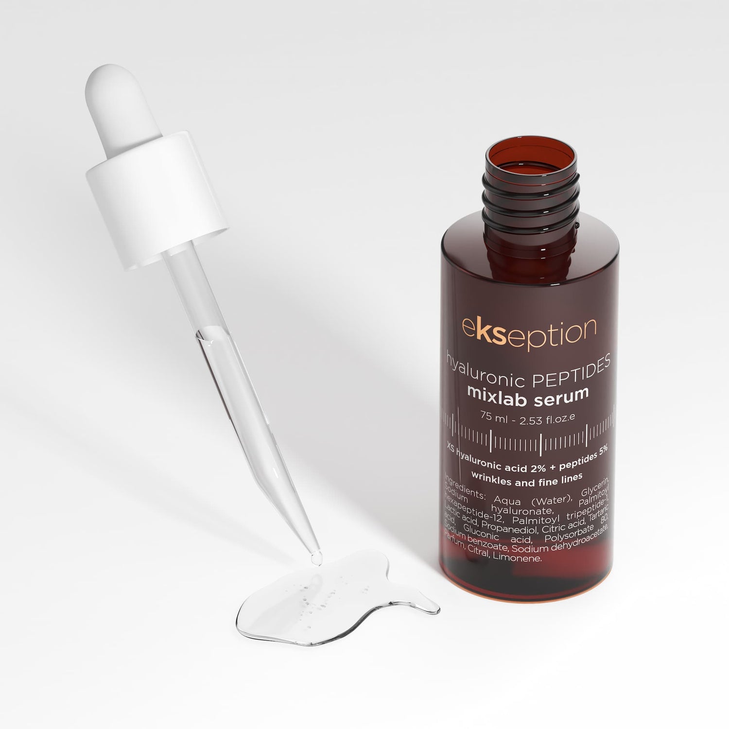Hyaluronic Peptides Active Serum for Wrinkle Reduction and Skin Firming ekseption 75ml