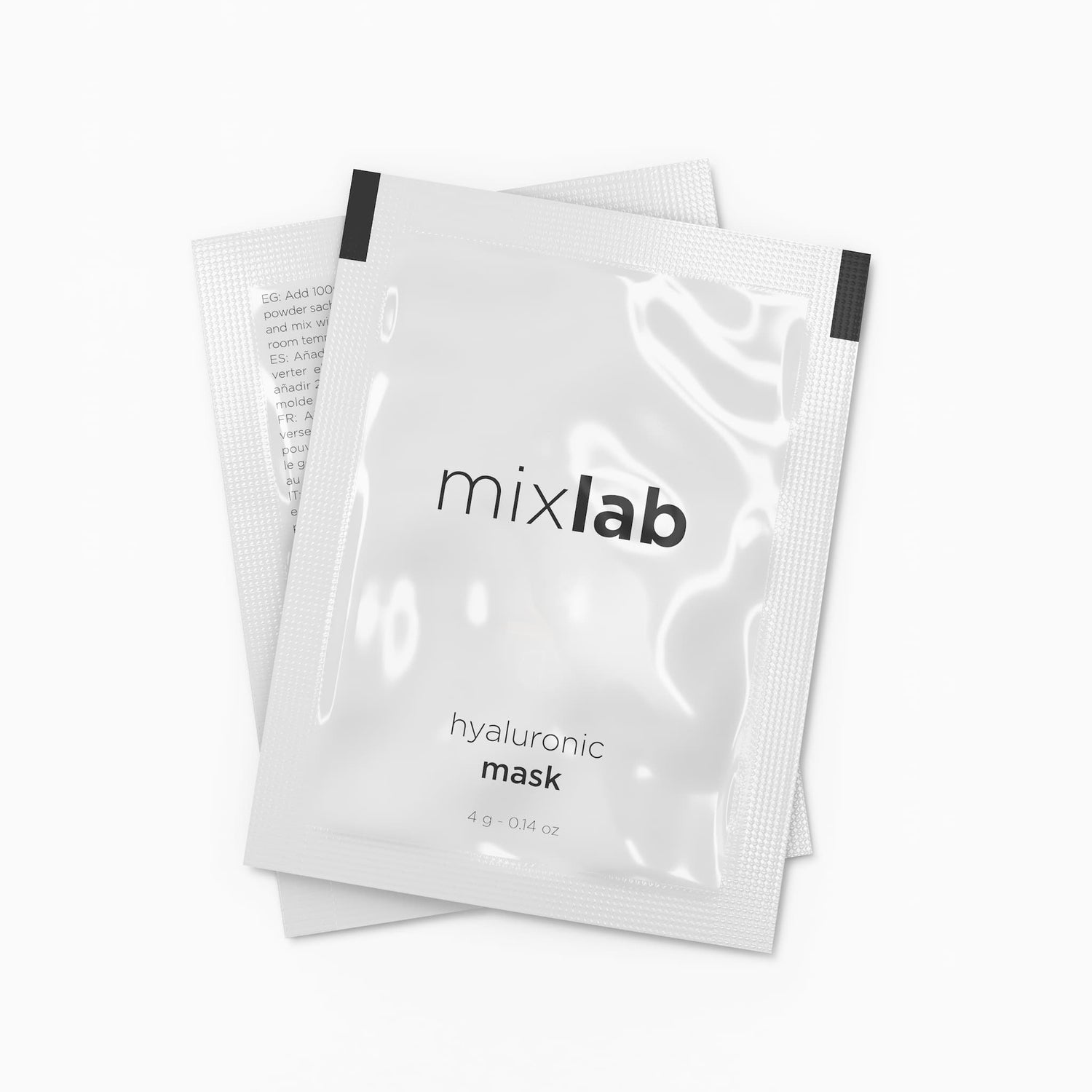 Hyaluronic Mix Mask 100% natürliche Basis zur Herstellung einzigartiger Hyaluronsäure Gelmasken. ekseption 25 x 4gr.x