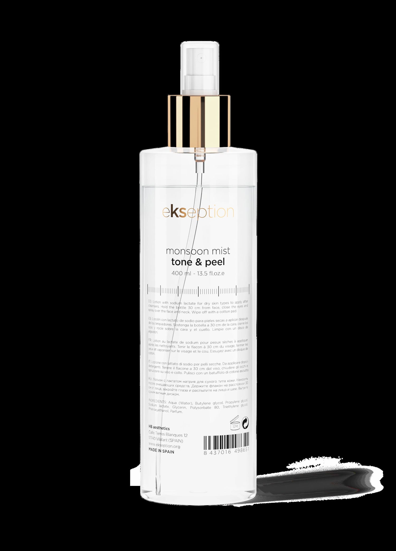 Monsoon Mist Tone &amp; Peel Ultra-Light Moisturizing Lotion ekseption 400 ml