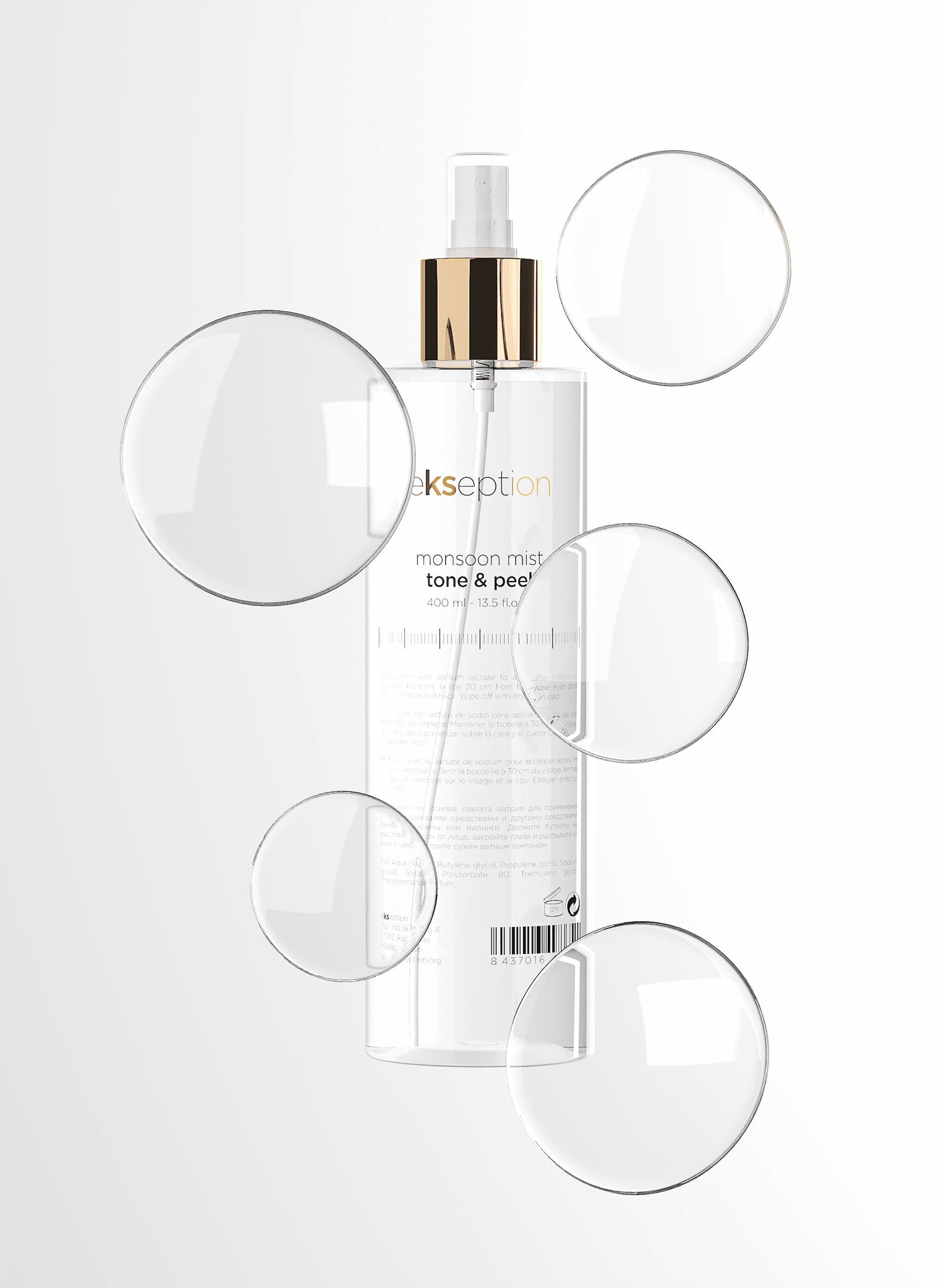 Monsoon Mist Tone &amp; Peel Ultra-Light Moisturizing Lotion ekseption 400 ml